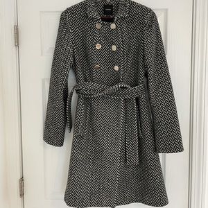 Women’s Express Black and White Coat, XS